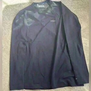 Columbia Top  Black Omni-Heat Long Sleeve Shirt Outdoors Lightweight